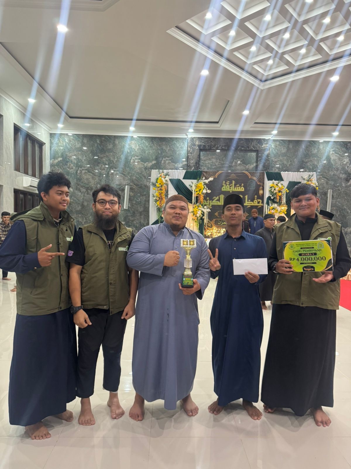 Alhamdulillah Santri Mahad Darussalam al islami juara 1 lomba MHQ se Riau